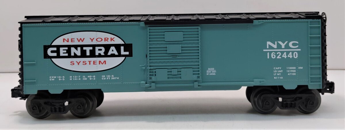 Lionel 6-36222 O Gauge New York Central Boxcar #162440 EX