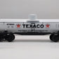 MTH 30-7316 O Texaco Single Dome Tank Car #878991 LN/Box
