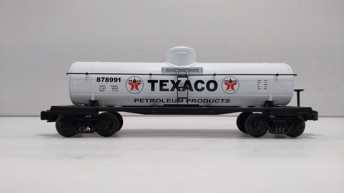 MTH 30-7316 O Texaco Single Dome Tank Car #878991 LN/Box