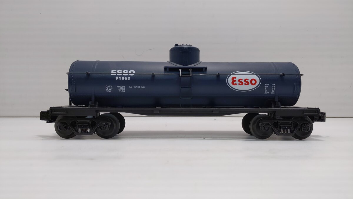 MTH 30-7314 O Gauge ESSO Single Dome Tank Car #91863 NIB