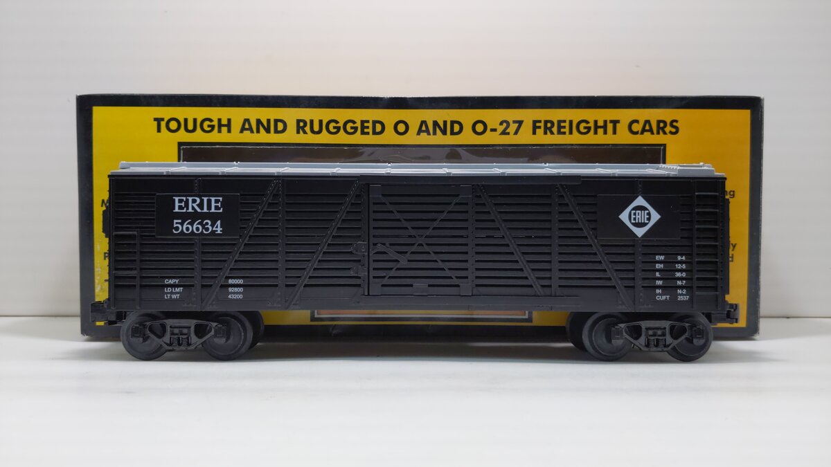 MTH 30-7111 O Gauge Erie Stock Car #56634 EX/Box