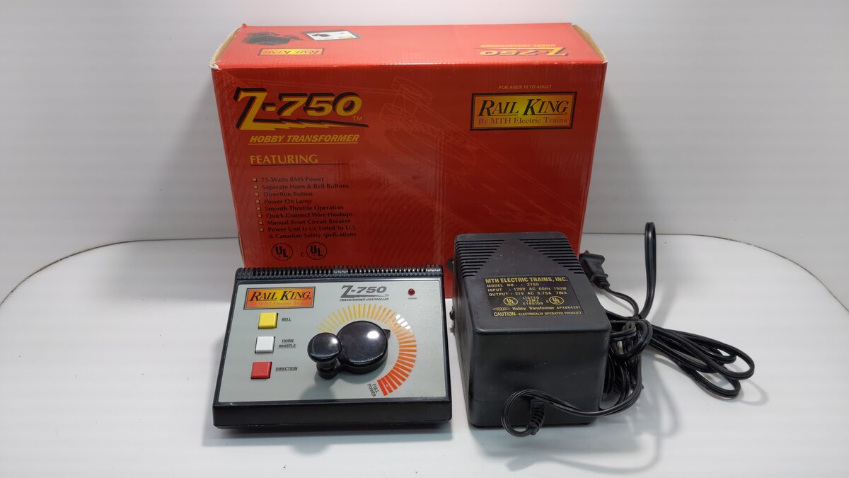MTH 40-750 Z-750 Hobby Transformer with Controller LN/Box