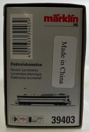 Marklin 39403 HO Scale SNCB/NMBS Serie 18 Electric Locomotive #1802 w Sound