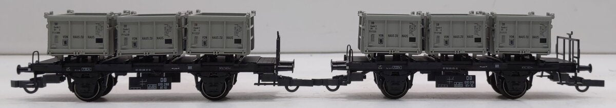 Marklin 48943 HO Scale Flatcars with Vats LN/Box