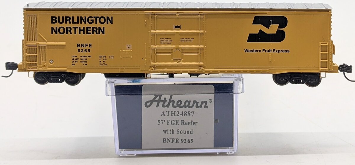 Athearn 24886 N BNFE 57' Mechanical Reefer with Sound #9251