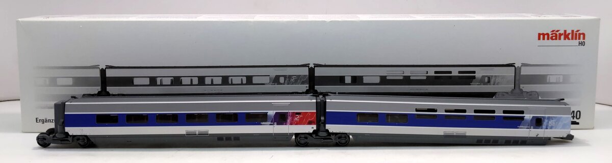 Marklin 43440 HO TGV POS Set 3 2-Car Add-On Passenger Set