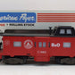 American Flyer 4-9401 S Gauge Baltimore & Ohio Bay Window Illuminated Caboose EX/Box