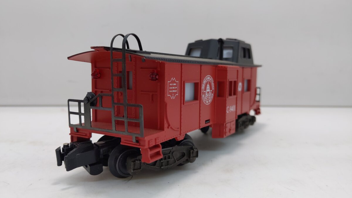 American Flyer 4-9401 S Gauge Baltimore & Ohio Bay Window Illuminated Caboose EX/Box