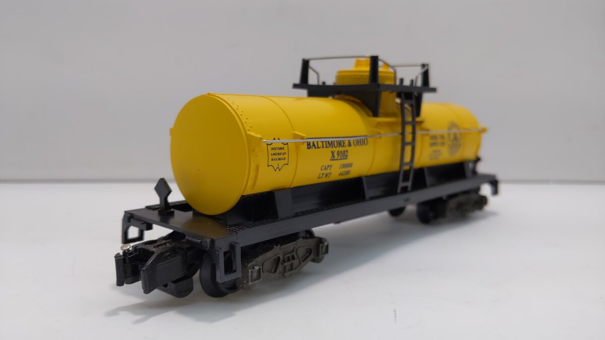 American Flyer 4-9102 S Gauge Baltimore & Ohio Single Dome Tank Car #9102 LN/Box