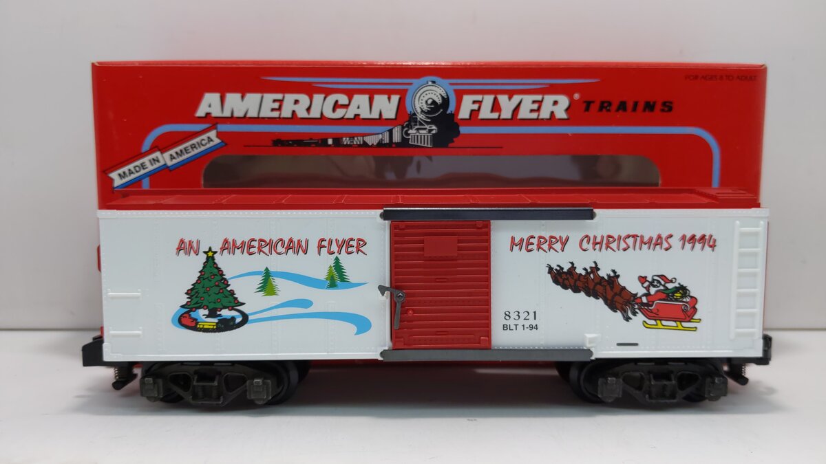 American Flyer 6-48321 S Gauge American Flyer Christmas Boxcar LN/Box