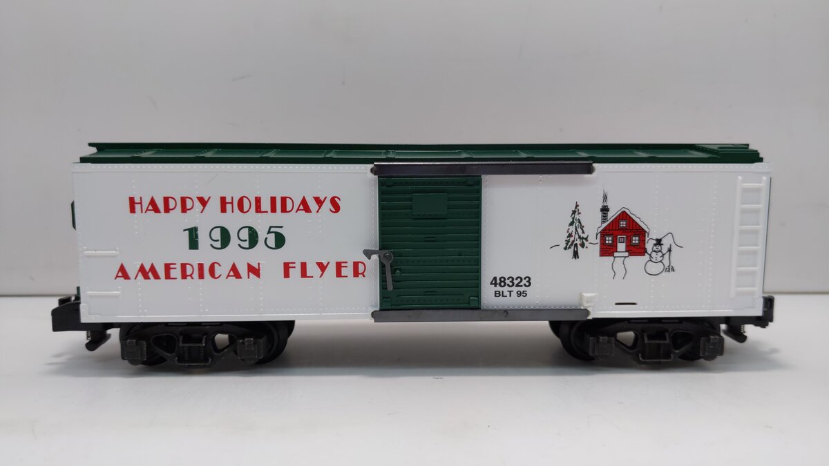 American Flyer 6-48323 S Gauge 1995 American Flyer Christmas Boxcar #48323 LN/Box