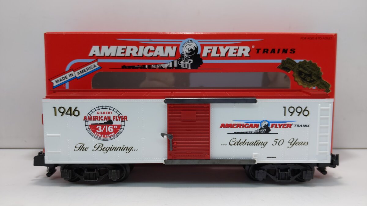 American Flyer 6-48324 S Gauge 50th Anniversary Commemorative Boxcar NIB