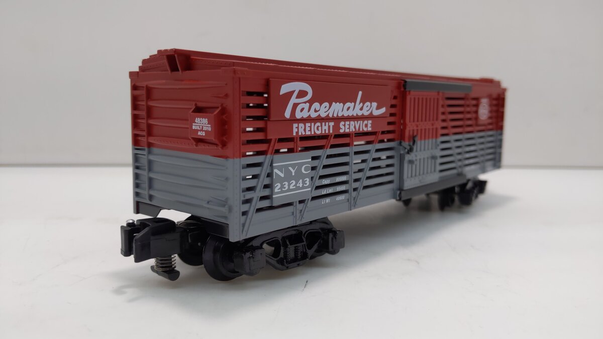 American Flyer 6-48386 S Scale New York Central/PaceMaker Stock Car NIB