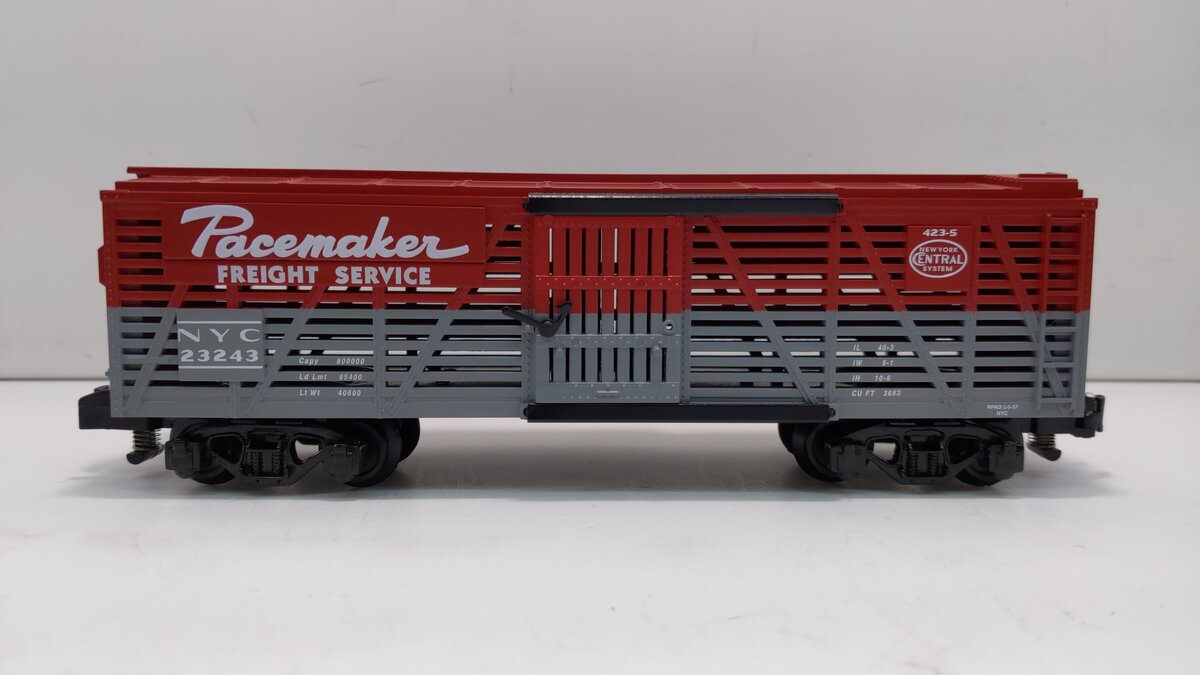 American Flyer 6-48386 S Scale New York Central/PaceMaker Stock Car NIB