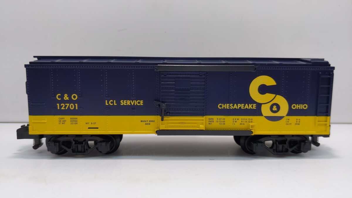 American Flyer 6-48347 S Gauge Chesapeake & Ohio Boxcar #12701 NIB