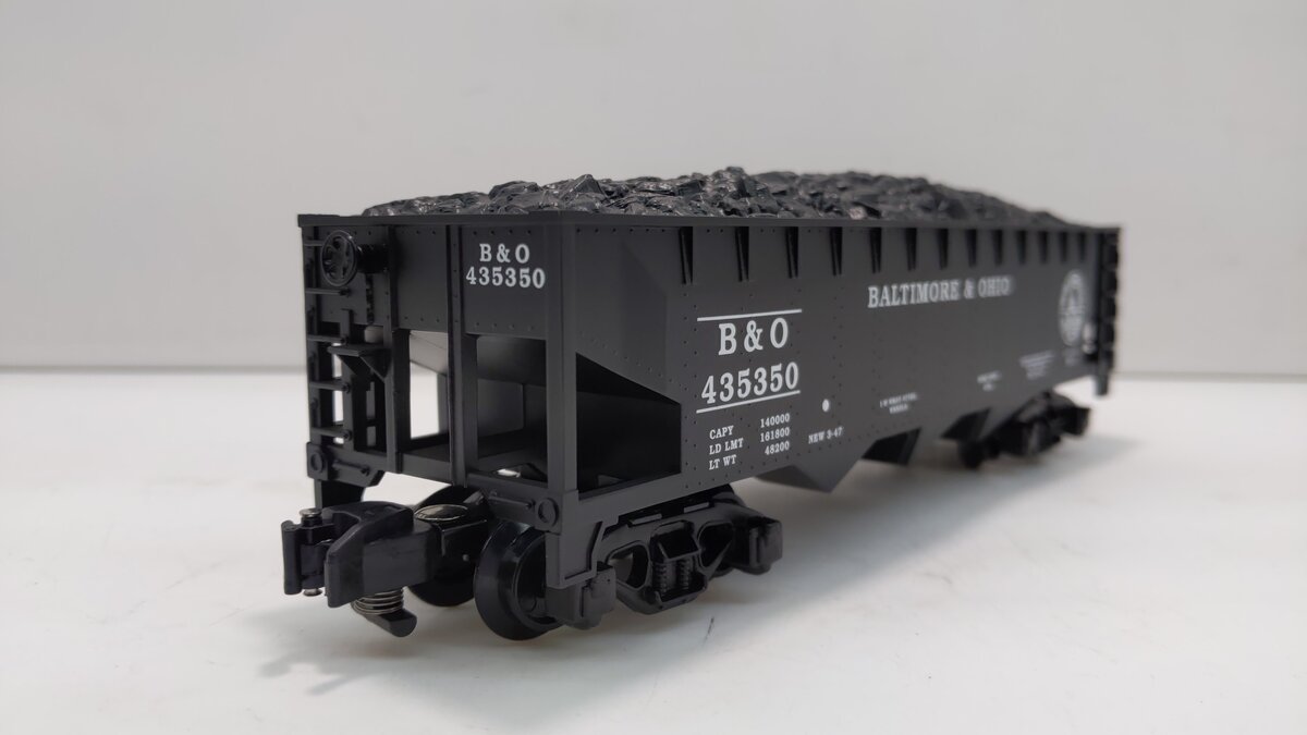 American Flyer 6-48620 S Scale Baltimore & Ohio Covered Hopper With Coal Load LN/Box