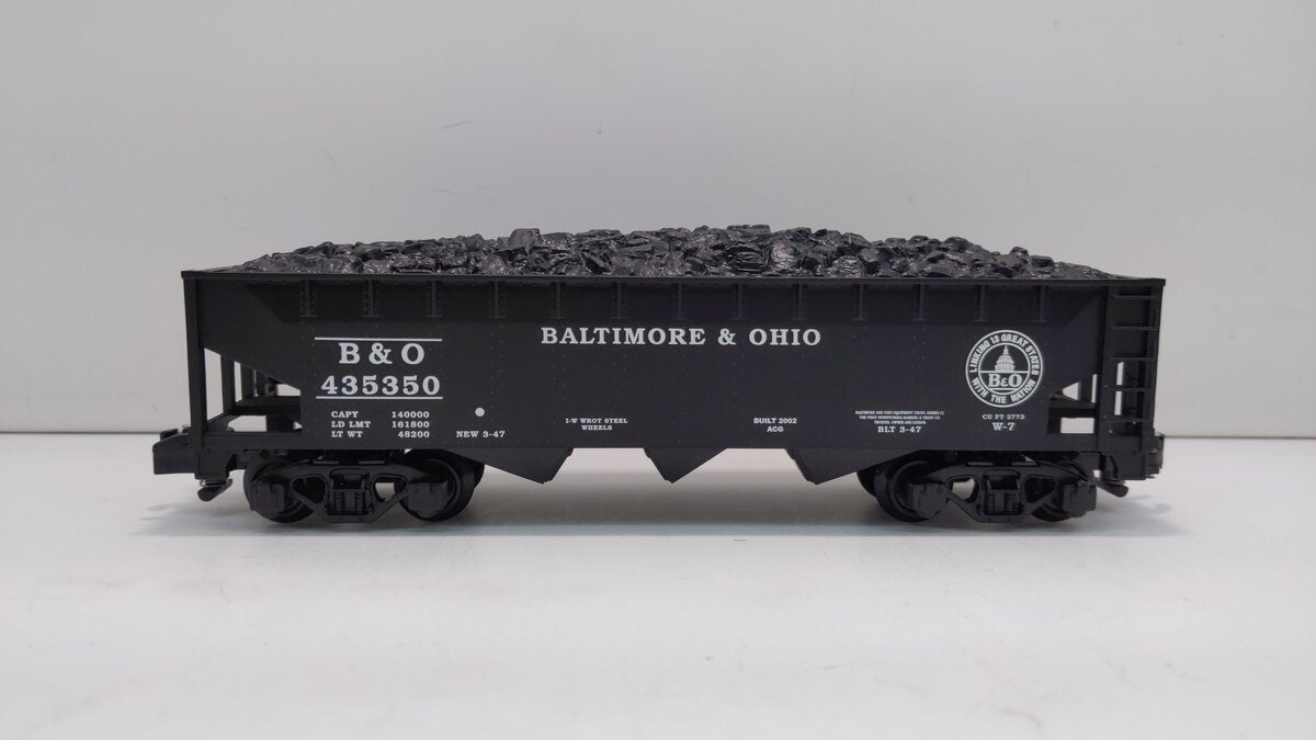 American Flyer 6-48620 S Scale Baltimore & Ohio Covered Hopper With Coal Load