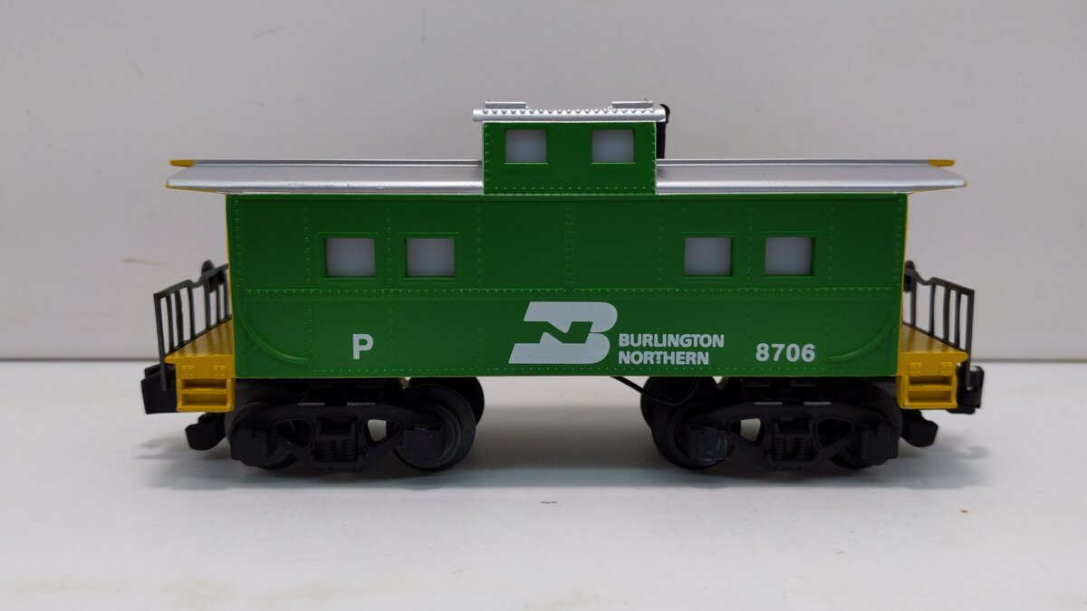 American Flyer 6-48706 S Gauge Burlington Northern Square Window Caboose LN/Box
