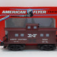 American Flyer 6-48707 S Gauge New Haven Lighted Square Window Caboose #8707 LN/Box