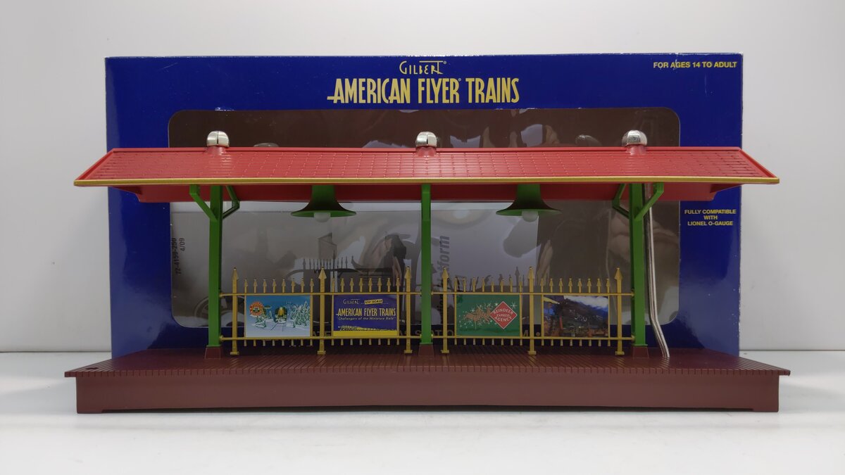 American Flyer 6-49855 S Scale Illuminated Station Platform NIB