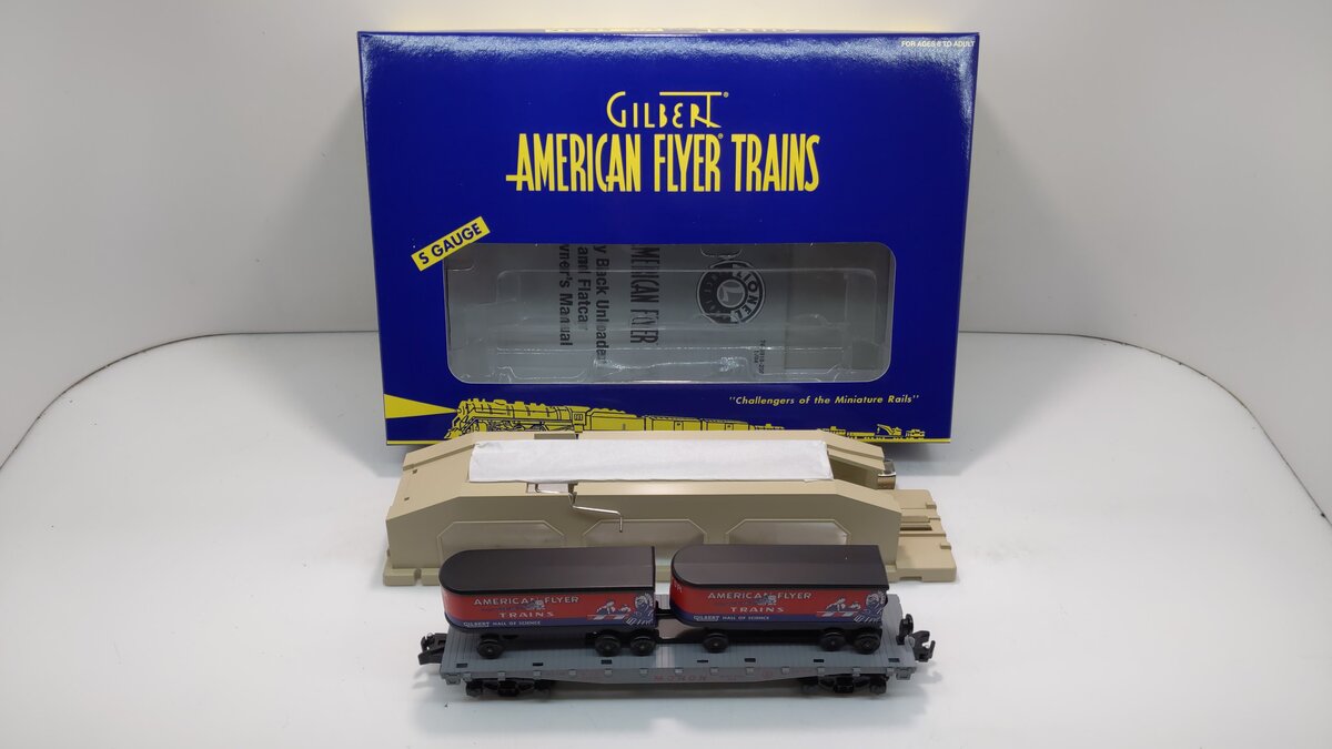 American Flyer 6-49818 S Scale Monon Piggyback Unloader and Flatcar LN/Box