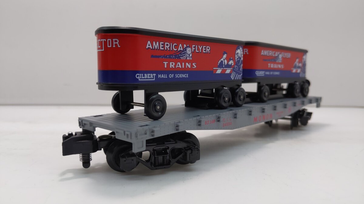 American Flyer 6-49818 S Scale Monon Piggyback Unloader and Flatcar LN/Box