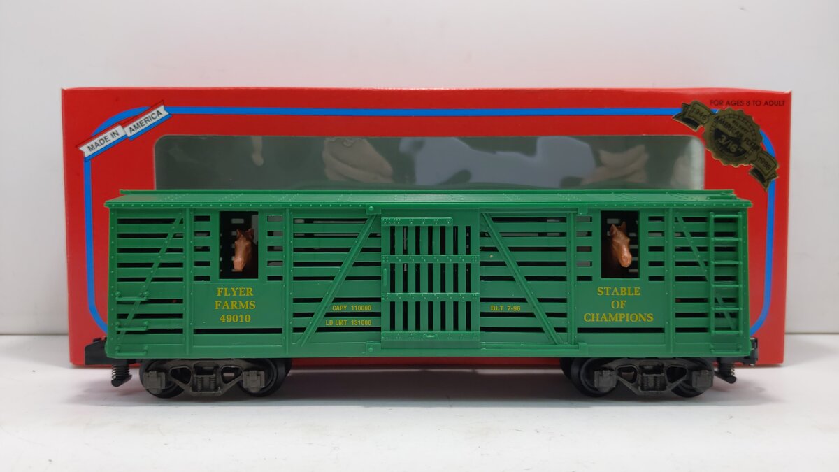 American Flyer 6-49010 S Gauge Stable of Champions Horse Car LN/Box