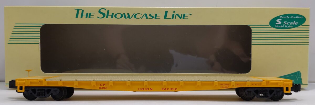 S-Helper 00174 S Scale Union Pacific Standard Flatcar [Hi-rail] #15061 LN/Box