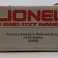 Lionel 6-9880 O Gauge AT&SF Famous American Railroad Refrigerator Car NIB