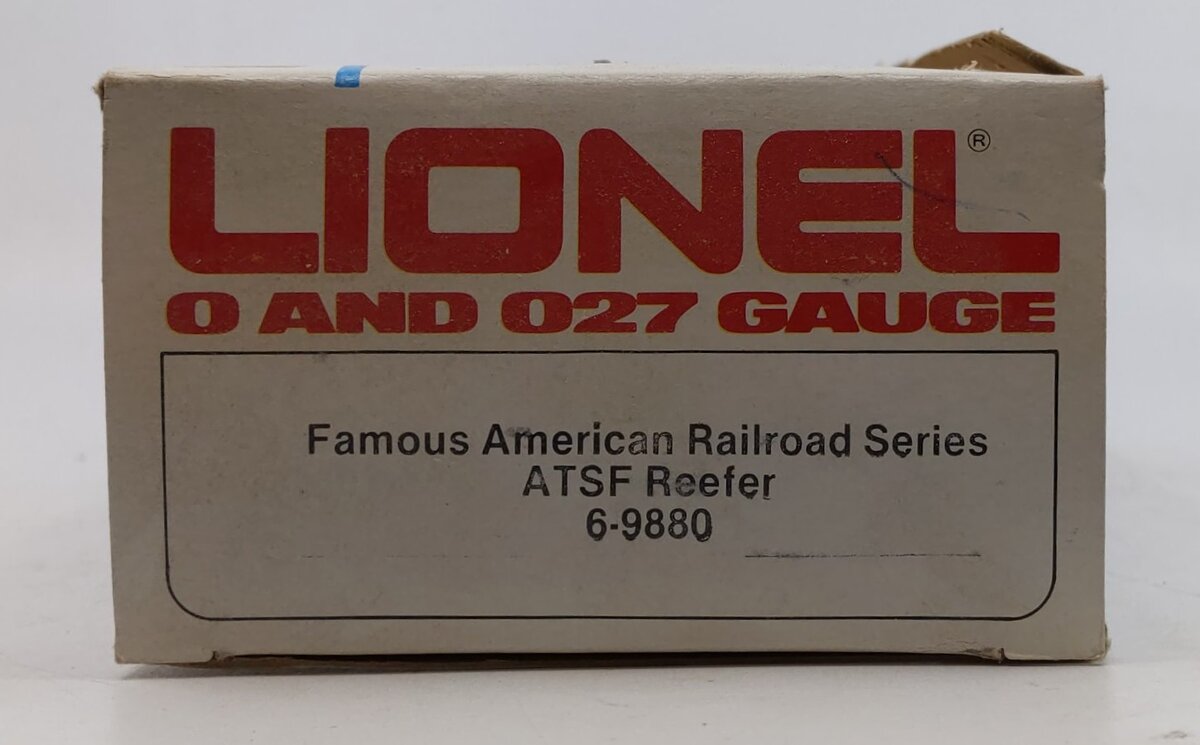 Lionel 6-9880 O Gauge AT&SF Famous American Railroad Refrigerator Car NIB