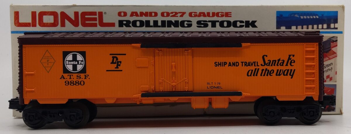 Lionel 6-9880 O Gauge AT&SF Famous American Railroad Refrigerator Car NIB