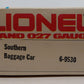 Lionel 6-9530 O Gauge Southern Crescent "Joel Chandler Harris" Baggage Car LN/Box