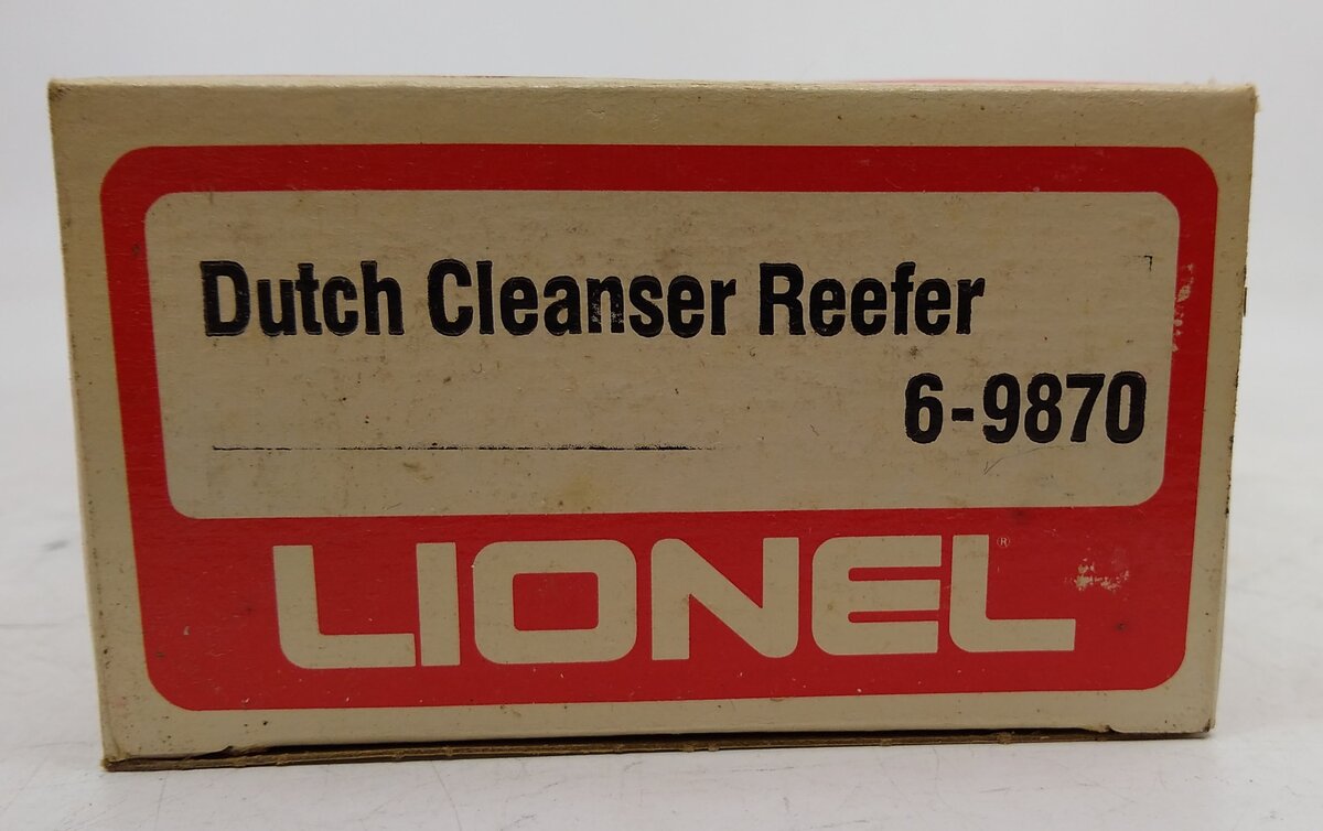 Lionel 6-9870 O Gauge Old Dutch Cleanser Billboard Reefer Car LN/Box