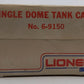 Lionel 6-9150 O Gauge Gulf Single Dome Tank Car #9150 NIB
