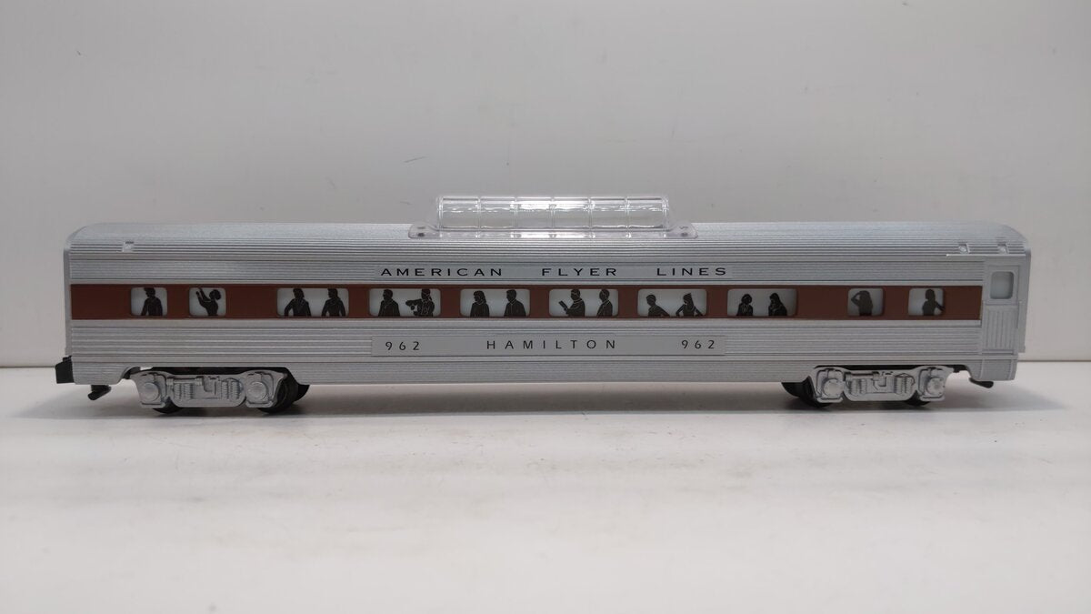 American Flyer 6-48942 S Scale AFL Silver Flash Hamilton Vista Dome #962 LN/Box