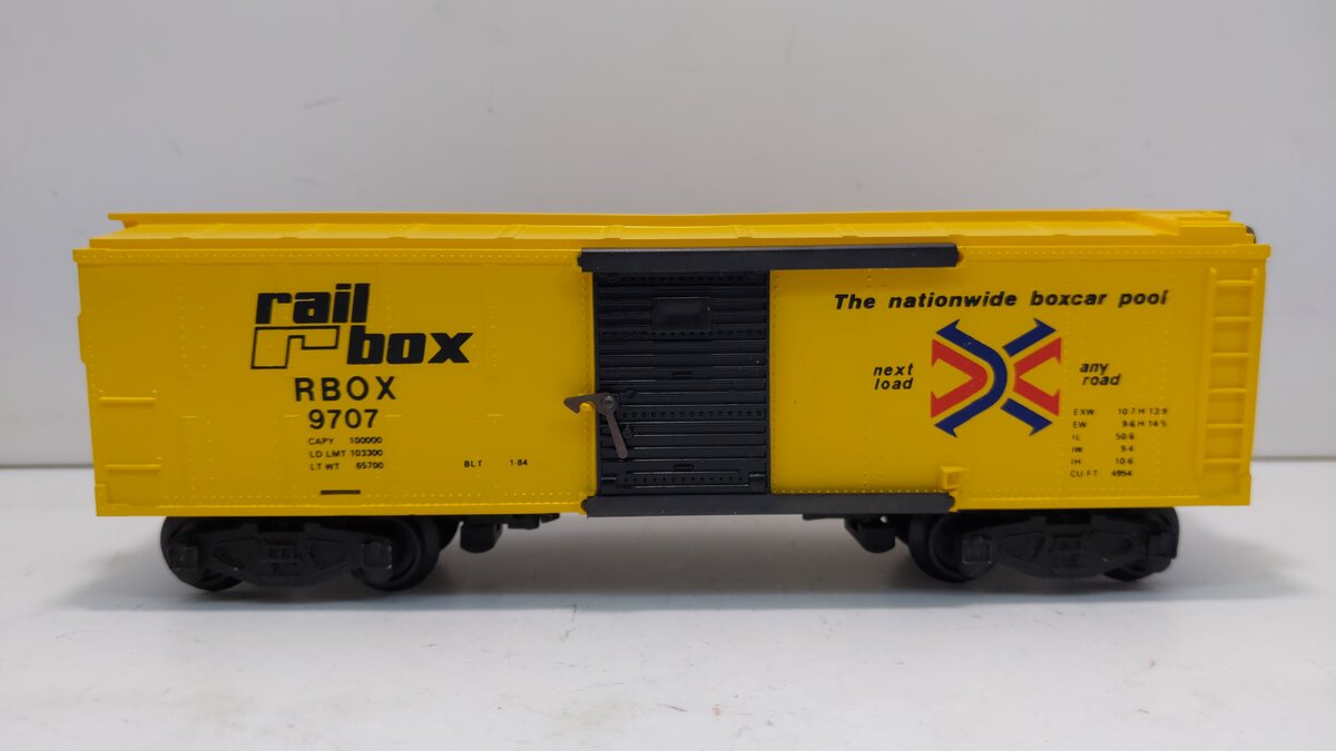 American Flyer 4-9707 S Gauge Railbox Boxcar #9707 LN/Box
