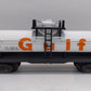 American Flyer 4-9100 S Gauge Gulf Single Dome Tank Car #9100 EX/Box