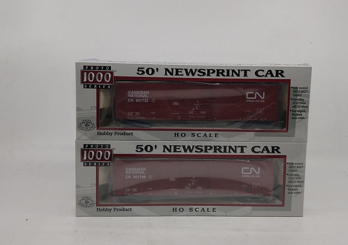 Proto 1000 920-237153 HO Canadian National Boxcars (Set of 2) LN/Box