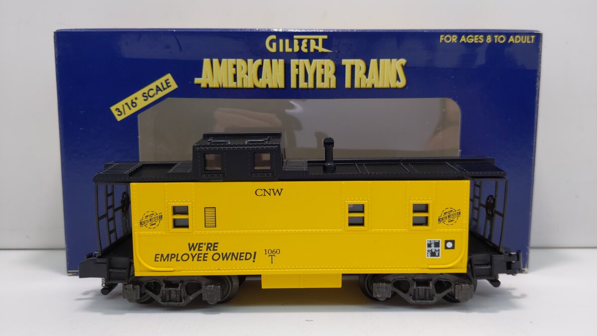 American Flyer 6-48718 S Gauge Chicago & North Western Offset Cupola Caboose LN/Box
