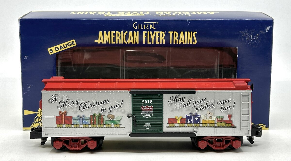 American Flyer 6-48825 S Gauge American Flyer 2012 Holiday Boxcar NIB