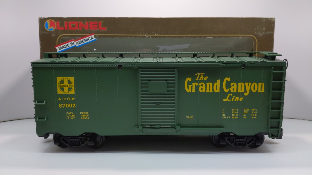 Lionel 8-87002 G Scale Santa Fe Boxcar VG/Box