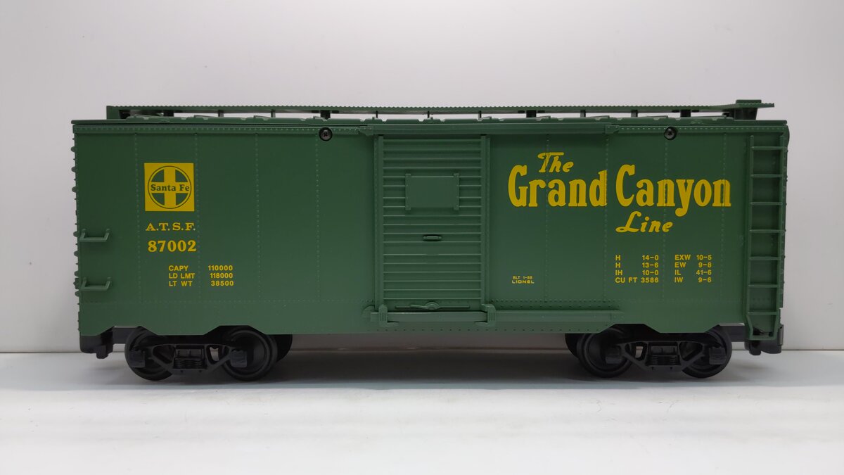 Lionel 8-87002 G Scale Santa Fe Boxcar VG/Box