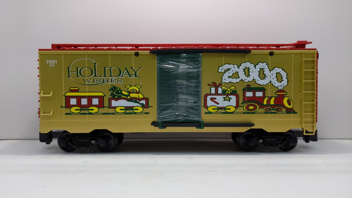 Lionel 8-87018 G Scale 2000 Christmas Boxcar #7001 NIB