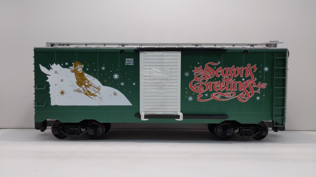 Lionel 8-87022 G Scale 2001 Christmas Boxcar NIB