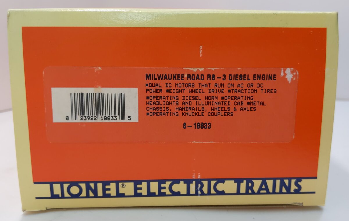 Lionel 6-18833 Milwaukee Road RS-3 Diesel Locomotive #2487 LN/Box