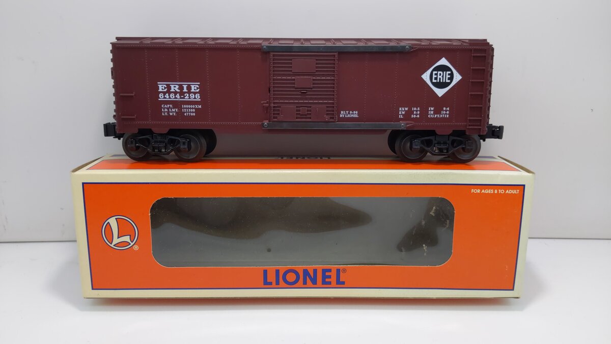 Lionel 6-19283 O Gauge Erie Boxcar #6464-296 LN/Box