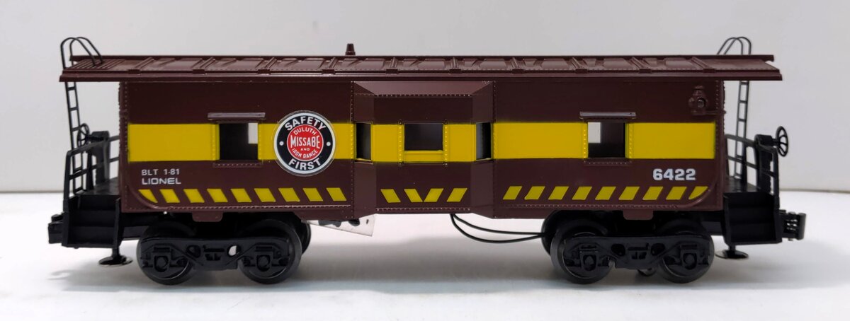 Lionel 6-6422 O Gauge Duluth Missabe Illuminated Bay Window Caboose LN/Box