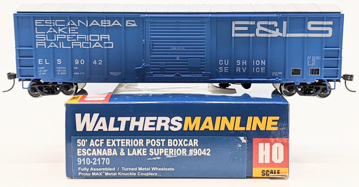 Walthers 910-2170 HO Escanaba & Lake Superior 50' ACF Exterior-Post Boxcar #9042