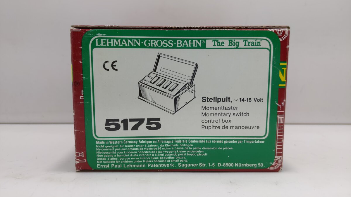 LGB 5175 G Scale Momentary Switch Control Box EX/Box