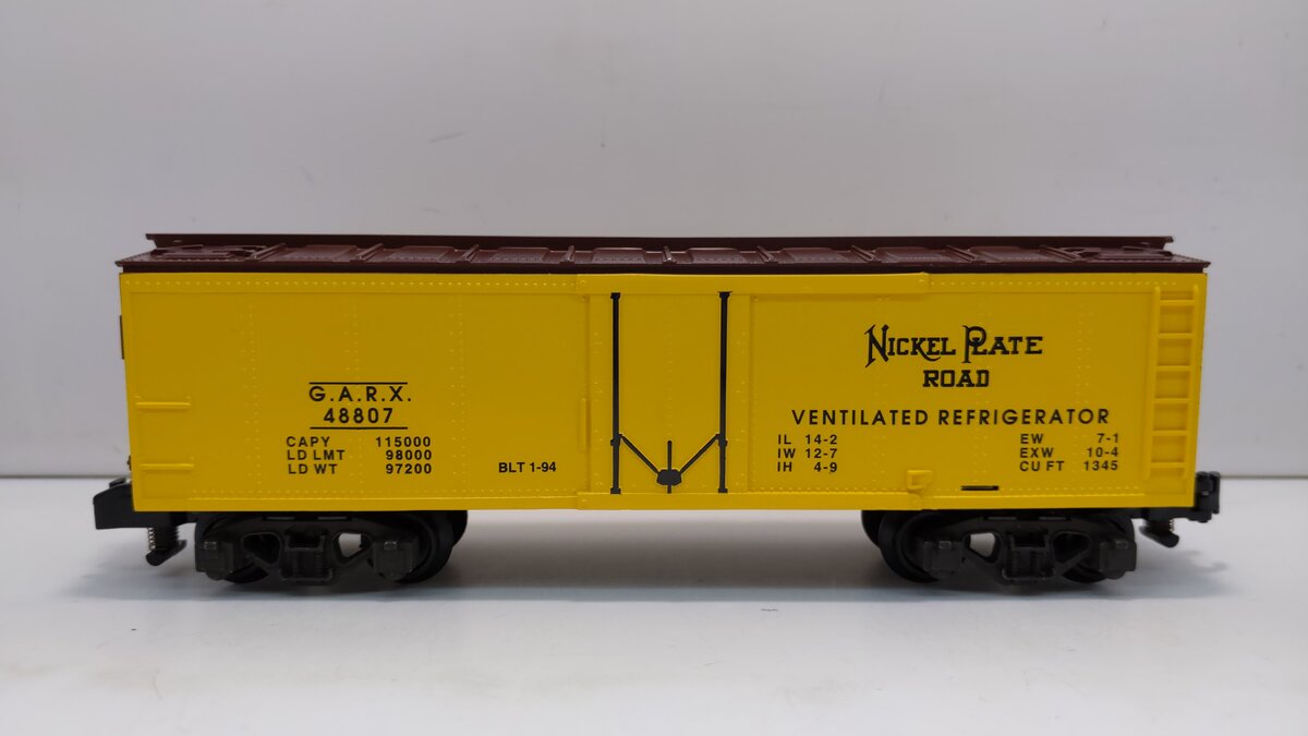 American Flyer 6-48807 S Scale Nickel Plate Road Refrigerator Car LN/Box